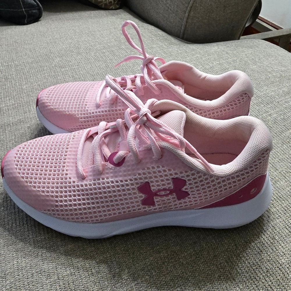 Under Armour Surge 3 Women's 7.5 Prime Pink Mesh Running Shoes Sneakers